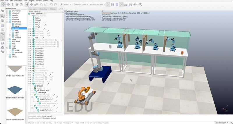 CoppeliaSim simulation